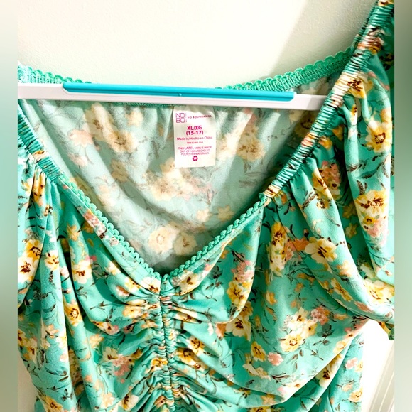 Women’s Floral Print Top -  Blue Size 15/17 - Picture 6 of 9